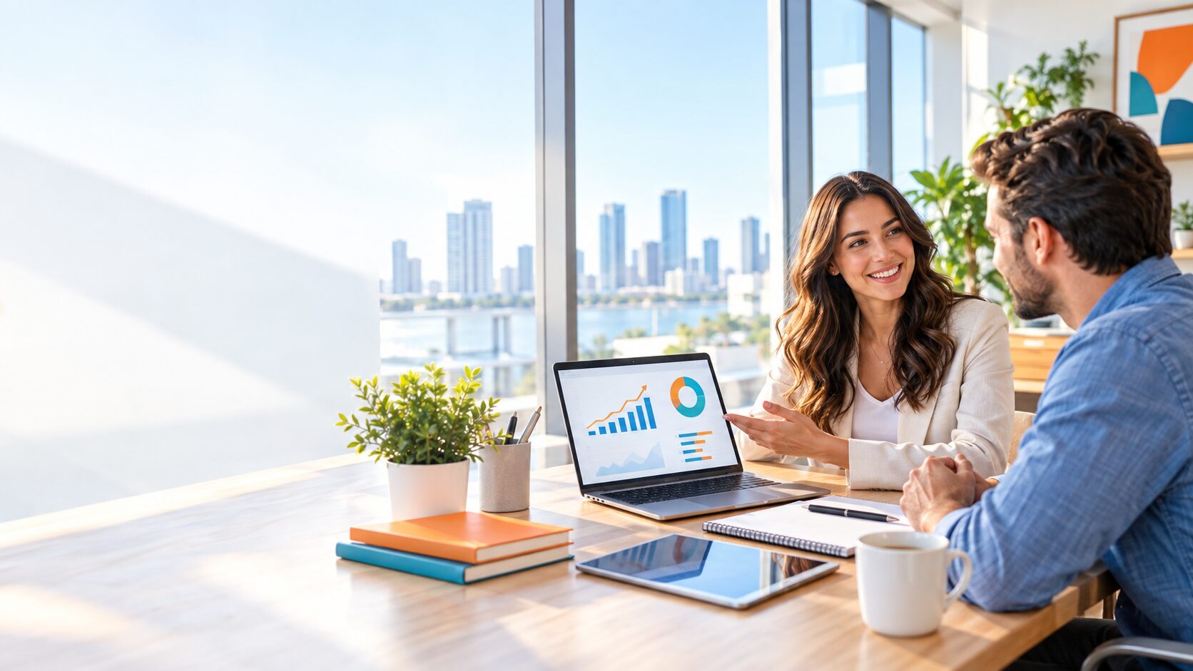 Growth audit consultation with dashboard